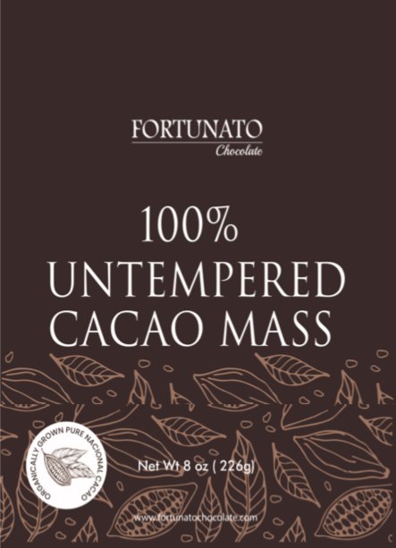 New Fortunato Product: Untempered 100%  Cacao Mass