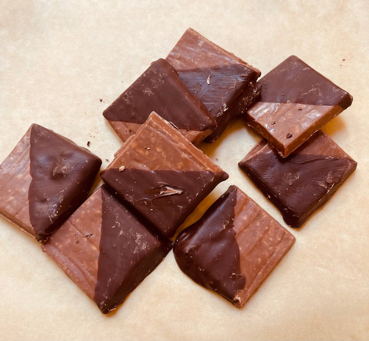 New Product: Coconut Pineapple Milk Chocolate Squares