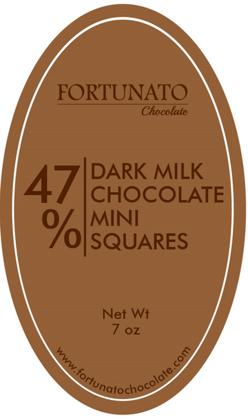 Fortunato No. 4 Dark Milk Chocolate 47% Mini-Squares