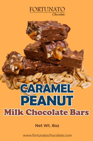 Fortunato Caramel Peanut Milk Chocolate Bars