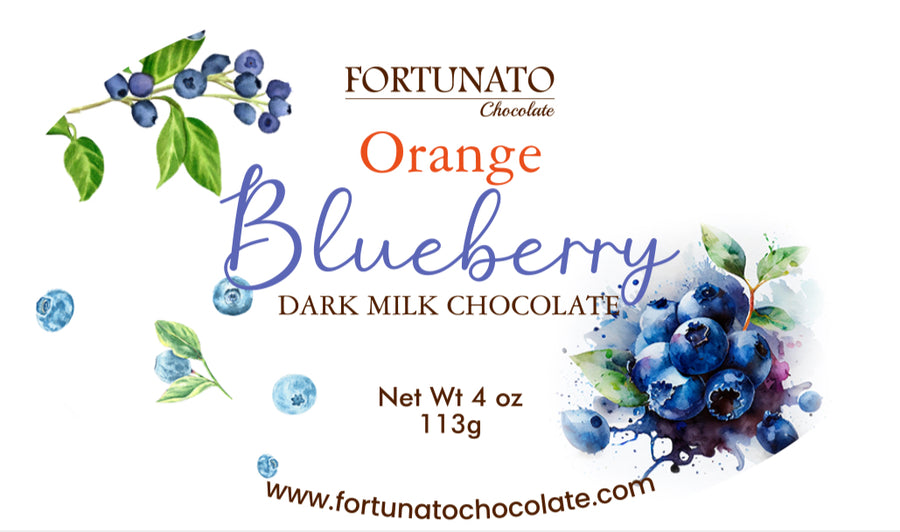 Orange Blueberry Milk Chocolate Bar