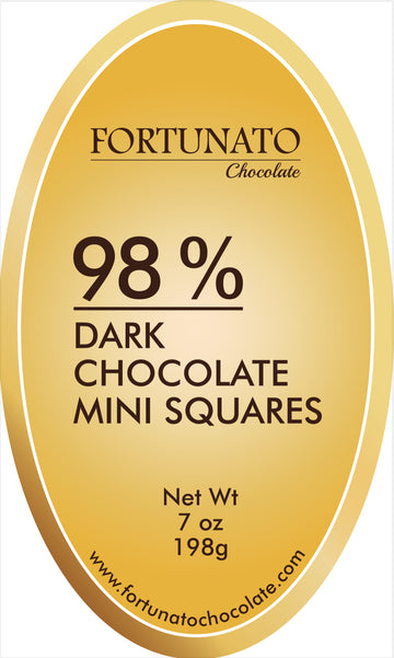 98% Dark Chocolate Mini Squares
