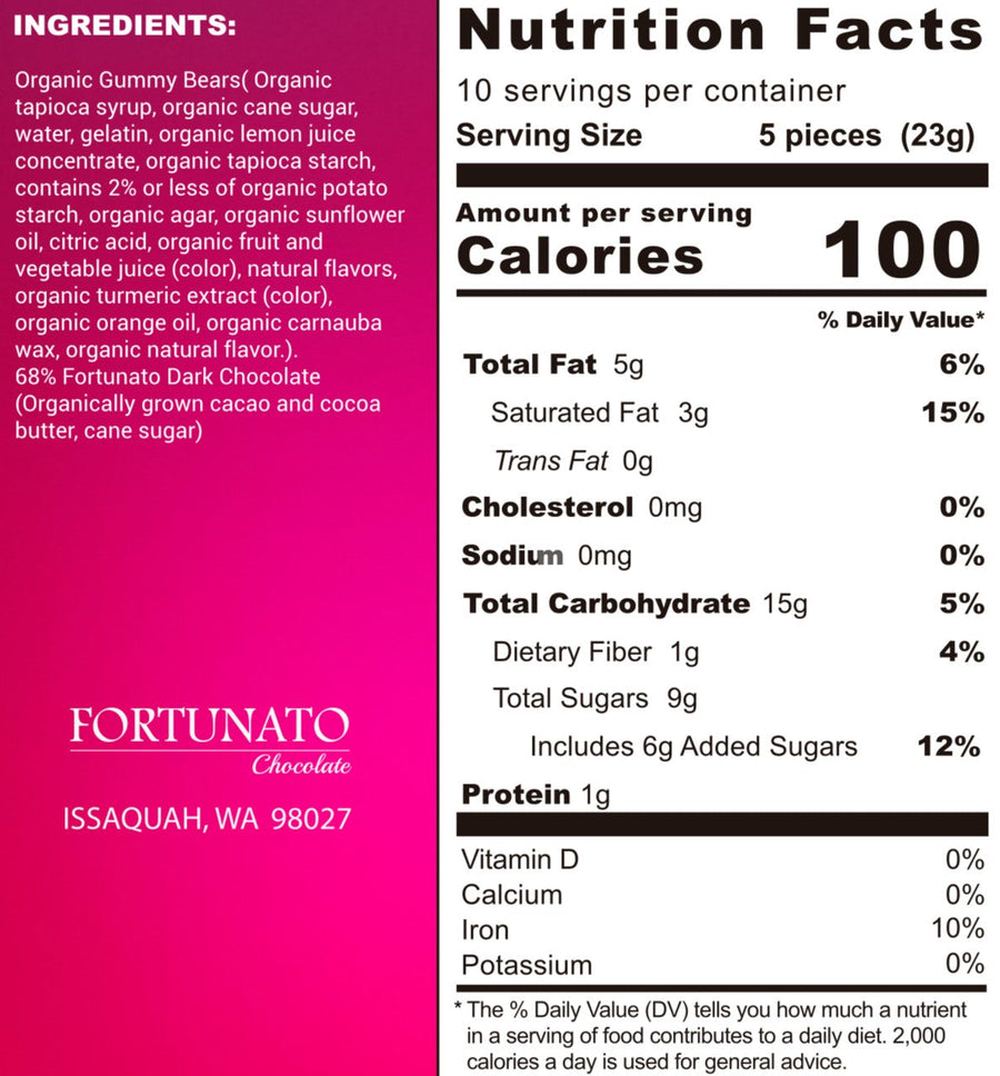 Shop Best Dark Chocolate Gummy Bears - by Fortunato Chocolate