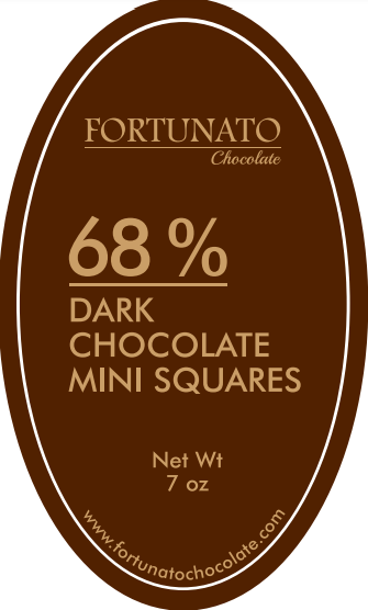 Fortunato No. 4 Dark Chocolate 68% Mini-Squares